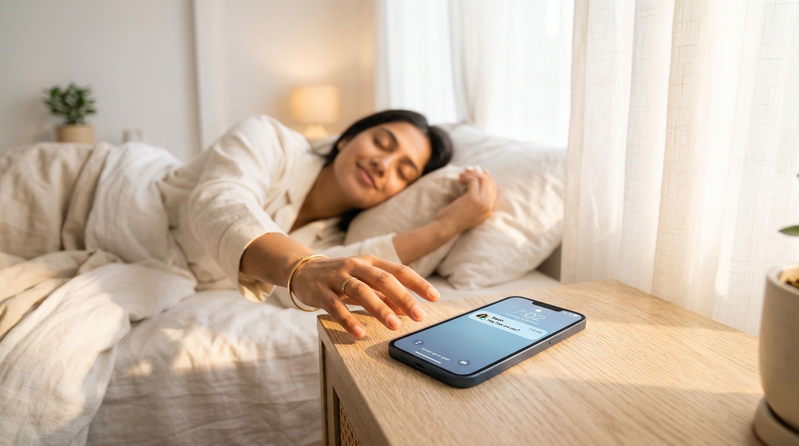 The Morning Text That Changed How She Thinks About Health.